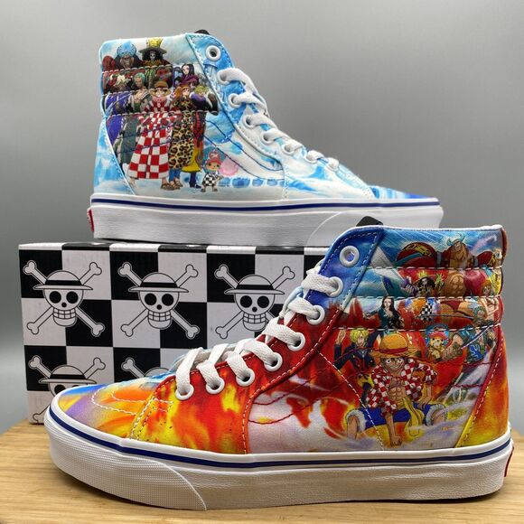 VANS Shoes - Vans Shoes One Piece SK8-Hi Skate Sneakers Punk Hazard Anime Mens 6 Womens 7.5